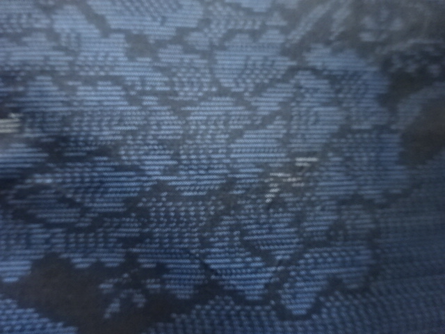 JAPANESE KIMONO / ANTIQUE ENSEMBLE KIMONO / DORO OSHIMA TSUMUGI / WOVEN FLOWER